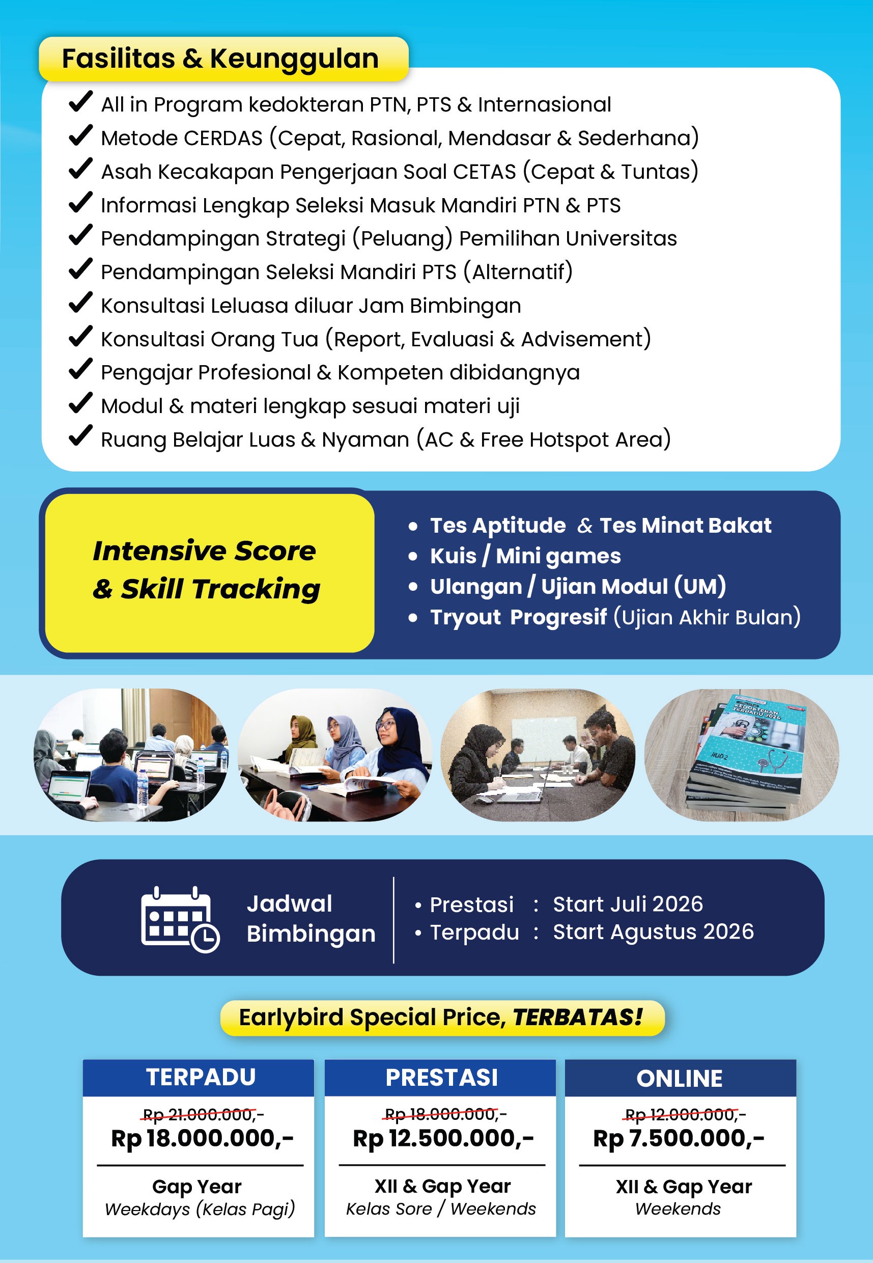 Bimbel Kedokteran 2027 - 1 tahun ajaran